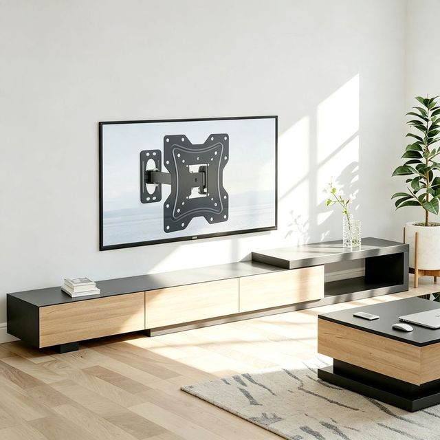 Factory Sale 180 Degrees 17"-43" Swivel Rotating VESA 200X200 LCD TV Wall Mount Bracket