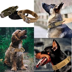 Rarewe Solid Luxury Tactical Adjustable <b>Dog</b> <b>Collar</b> Quick Release Buckle Durable Nylon Material Heavy Duty Design for <b>Large</b> <b>Dogs</b> - Product Image 6