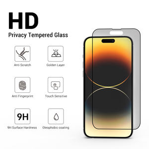 Protector <span class=keywords><strong>de</strong></span> Pantalla <span class=keywords><strong>de</strong></span> Vidrio Templado <span class=keywords><strong>de</strong></span> <span class=keywords><strong>Privacidad</strong></span> con Pegamento Completo 2.5D para Teléfono Móvil, para <span class=keywords><strong>iPhone</strong></span> 15 14 12 13 <span class=keywords><strong>11</strong></span> Pro, Micas Protectoras - Product Image 2