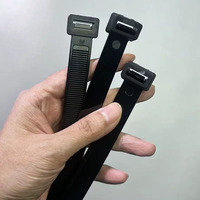 Attaches-câbles en nylon haute résistance, épaissies, autobloquantes, à dégagement rapide, pour fixation de tuyaux de climatiseur, 50 pièces/lot