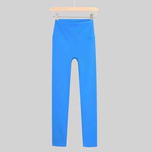 Pantalones de Yoga de Cintura Alta para Mujer 2025 de Alta Calidad, Traje Deportivo Elástico con Patrón Sólido, Pantalones de Yoga Efecto Segunda Piel - Product Image 2