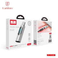 Earldom 60W de carga rápida USB tipo C Adaptador 8 pines a C OTG conectores para iPhone para Samsung Laptop Pantalla de teléfono móvil usuarios