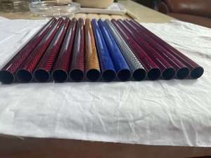 ท่อคาร์บอนไฟเบอร์สี 3K ทวิล/ลายเรียบ แบบกำหนดสีได้ แข็งแรง น้ำหนักเบา เส้นผ่านศูนย์กลาง 5-100 มม. ความหนา 5 มม. SHENGTIAN - Product Image 5