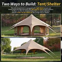 Yurt mongol MC TOMOUNT quatre saisons en toile 16,4 pi * hauteur 9,2 pi avec cheminée 2000-3000 mm, imperméable, couleur et logo personnalisables, pour glamping