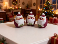 Ornement de Noël miniature en bois gravé personnalisé, écologique, mignon, cadeau de Noël, souvenir, décoration de la maison, vente en gros directe d'usine