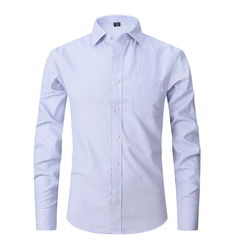 Ready to Ship RTS wholesale custom Hot Sale Mens long sleeve White dress shirt organic cotton formal designer suits formal shirt