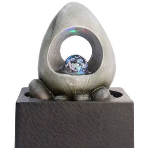 Nouvelle fontaine d'intérieur décorative à <span class=keywords><strong>3</strong></span> bassins, rocaille, son apaisant, <span class=keywords><strong>fontaines</strong></span> de table, maison - Product Image 1