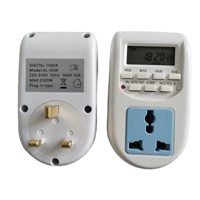Minuteur programmable hebdomadaire 10A 220V avec prise UK pour la programmation de l'heure du chauffe-eau