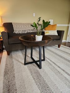 Pieds <span class=keywords><strong>de</strong></span> <span class=keywords><strong>table</strong></span> <span class=keywords><strong>en</strong></span> fer robustes et modernes, design à double fixation <span class=keywords><strong>de</strong></span> 18 pouces pour plateaux <span class=keywords><strong>en</strong></span> <span class=keywords><strong>verre</strong></span>, marbre et bois - Product Image 4