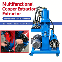 Machine d'extraction de cuivre pour stator de moteur 3-en-1, 7,5 kW, 200 pièces/h, haute productivité, économie d'énergie