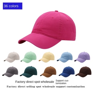 Casquette de baseball en coton peigné de haute qualité, lavée à l'eau, couleur unie, douce, 6 panneaux, respirante, imperméable, broderie machine, marque tendance - Product Image 2