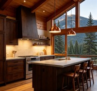 FULLSUMMER Servicio de Diseño de Interiores para Casas y Hoteles Estilo Cabaña de Montaña, Diseño Integral Personalizado para Toda la Casa