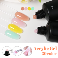 Marque privée professionnelle UV/LED Soak Off 1kg 5kg Gel acrylique Poly Nail Kit Extension Builder Ensemble blanc longue durée