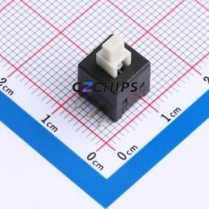 PS-8555SVA-6PLN <b>Push</b> <b>Button</b> <b>Switch</b> SMD <b>Switch</b> Self-Locking Rectangle Plunger 500mA 24V - Product Image 1