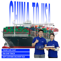 Livraison à domicile Acheteurs DDP Transitaire Chine vers KSA Fret maritime Camion Taxe payée Livraison porte-à-porte E-commerce Consolidation de marchandises DDP DDU LCL FCL