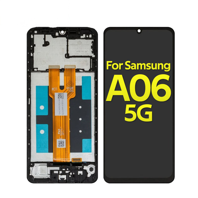6.7" OEM Display Touch Screen Replacement for Samsung A06 5G ASSELTE Spare Parts Mobile Phone Frame Repair 3-Year Warranty