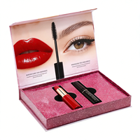Boîte cosmétique rigide magnétique personnalisée avec gaufrage et doublure en éponge pour mascara, rouge à lèvres, parfum, huile essentielle, emballage personnalisé avec logo