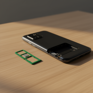 Tiroir SIM pour téléphone portable Realme C67 4G vert - Product Image 3