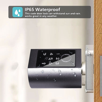 Cerradura Inteligente de Cilindro Ttlock con Desbloqueo por Huella Dactilar, Código de Tarjeta, Aplicación, Longitud Ajustable, Resistente al Agua IP65