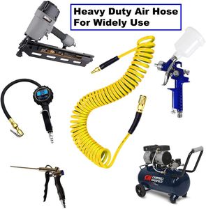 10FT PU шланг для подачи воздуха 1/<span class=keywords><strong>4</strong></span> "ID | 1/<span class=keywords><strong>4</strong></span>" промышленный быстрый соединитель и штекер + ограничитель изгиба | Анти-изгиб желтый - Product Image 6