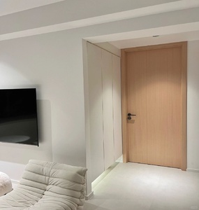 Puerta Interior Moderna de América del Norte, Puerta de Madera de <span class=keywords><strong>2</strong></span> Paneles con Núcleo Hueco, Imprimada en Blanco - Product Image 2