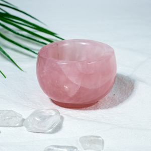 Taza de cuarzo rosa natural tallada a mano, cuenco de cristal curativo, regalo pulido, otras artesanías de cristal, cuenco para decoración del hogar - Product Image 4