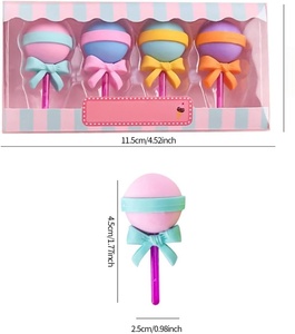 Lot de gommes créatives en forme de sucette et de crème glacée, mignonnes, pour la vente en gros, petit prix, coffret cadeau de papeterie - Product Image 1