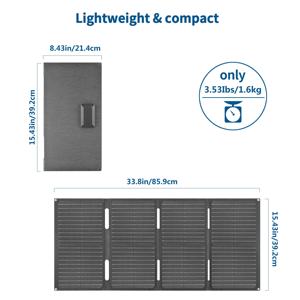 60W Portátil Laminação Integrada Foldable Painel <span class=keywords><strong>Solar</strong></span> Etfe Silicone Monocrystalline Painel <span class=keywords><strong>Solar</strong></span> Type-C5V/2A - Product Image 5