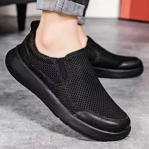 Chaussures pour hommes, style sport, semelle épaisse, pour la marche, chaussures décontractées pour la course, légères, respirantes, semelle souple - chaussures monobloc - Product Image 2