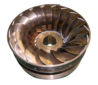 Services d'usinage CNC personnalisés Roues à eau en laiton et acier inoxydable Fraisage 5 axes directement de l'usine