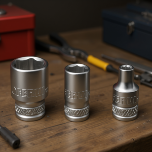 Clé à douille hexagonale Fervi, série normale, 6 mm, 8 mm, 10 mm, acier au chrome vanadium - Product Image 3