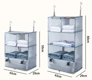 Factory Wholesale Foldable Hanging Wardrobe Storage Travel Bag for Holiday <b>Clothes</b> Organizer Portable - Product Image 6