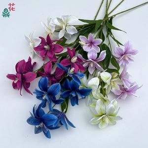 Flores de Magnolia de Seda Realistas, Decoración Artificial para Bodas, Estilo Moderno para Fondo de Escenario de Boda - Product Image 2