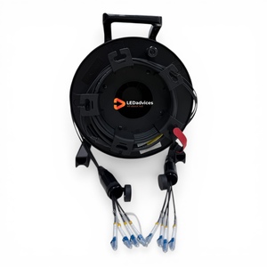 สายไฟเบอร์ออปติกแบบหุ้มเกราะ 8.0 มม. 4 คอร์ รุ่น G657.A1  พร้อมปลอกหุ้ม TPU เสริมแรงด้วยเคฟลาร์ สำหรับงานหนัก เหมาะสำหรับระบบ <span class=keywords><strong>AV</strong></span> ผนัง LED บนเวที - Product Image 1