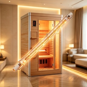 Lampe de sauna infrarouge OEM 535 mm <span class=keywords><strong>R7s</strong></span> 300W, élément chauffant infrarouge en verre de quartz halogène avec garantie d'un an pour les salles de sauna - Product Image 2