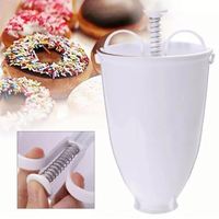 Offre Spéciale : Machine à Donuts Manuelle en Plastique, Moule à Biscuits, Distributeur de Pâte à Gaufres, Fabricant de Donuts à Main