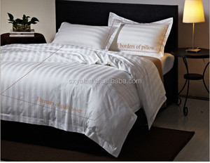 <span class=keywords><strong>forniture</strong></span> professionali tipo flat 3cm striscia bianca di lusso hotel <span class=keywords><strong>lenzuola</strong></span> - Product Image 4