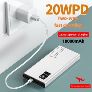 <span class=keywords><strong>10000mAh</strong></span> mỏng ngân hàng điện cầm tay 22.5W QC sạc nhanh dẫn hiển thị & đôi cổng USB cho du lịch - Product Image 2