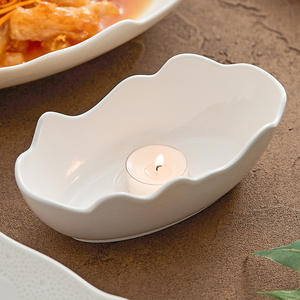 Assiette en céramique blanche Plats froids irréguliers Poisson Dessert Salade Soupe Purée Fruits <span class=keywords><strong>de</strong></span> <span class=keywords><strong>Mer</strong></span> <span class=keywords><strong>Plateau</strong></span> <span class=keywords><strong>de</strong></span> Service Buffet Restaurant Vaisselle - Product Image 5