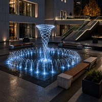 Fontaine interactive extérieure à plat, programmable, avec éclairage LED musical pour projets paysagers – Vente directe usine B2B