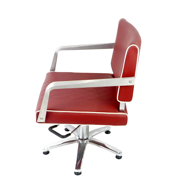 High Quality Barbershop Hairdressing Salon Leather Metal Chair Wholesale Innovative Strong Barber Chair