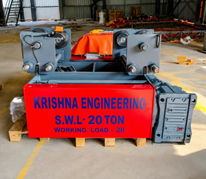 Krishna Engineering 1 Ton <b>Electric</b> <b>Wire</b> Rope Hoist 220V 1.5kW Blue Motor Steel Construction IP54 Protection - Product Image 4