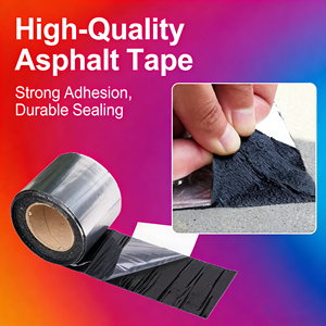 Cinta Asfáltica Autoadhesiva de Betún, Impermeable y Resistente al Agua, <span class=keywords><strong>para</strong></span> <span class=keywords><strong>Techos</strong></span>, Fabricación OEM/ODM, en Varios Colores - Product Image 4
