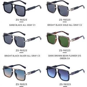 Lunettes de soleil surdimensionnées vintage tendance 2025 avec logo personnalisé, UV400, pour femmes et hommes, style aviateur carré - Product Image 5