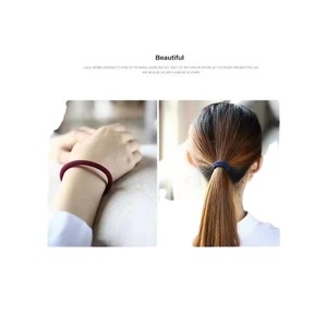 High Elastic Hair Tie Fabric Ponytail Band Casual Women's <b>Hairband</b> <b>Black</b> Mixed Color Shipping - Product Image 5