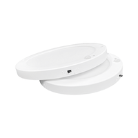 Capteur radar LED moderne Plafonnier en plastique monté en surface Base pour la maison ou le bureau