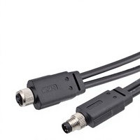Câble de faisceau de câbles industriel S/FTP SF/UTP Cat6a M12 X Code avec gaine PVC -40~+85 IP67 PBT pour ordinateur, électronique, automobile, maison