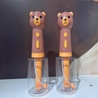 Distributeur de savon électrique innovant en forme de tête d'ours, rechargeable, étanche en ABS, pour shampoing, lotion, bouteille de salle de bain