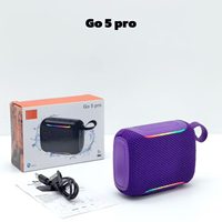 Speaker GO5 Pro Portabel Mini untuk Luar Ruangan, Speaker Bass yang Dapat Diputar dari Kartu