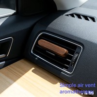 Diffuseur de parfum pour voiture en bois de luxe Prue, évaporation naturelle, parfum longue durée, clip de ventilation, décoration, marque MILANDA, 2 ans